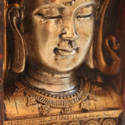 Southeast Asian Buddha Head with Refined Border