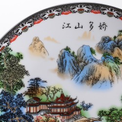 Gorgeous Countryside Chinese Ornament Plate