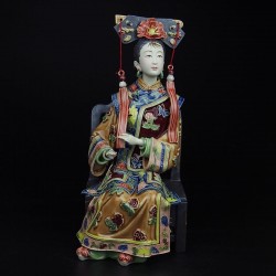 Qing Dynasty Noble Lady Figurine