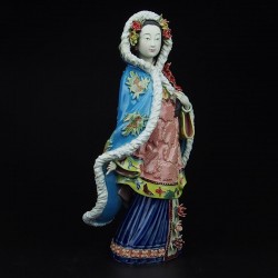 Old Time Chinese Lady Figurine