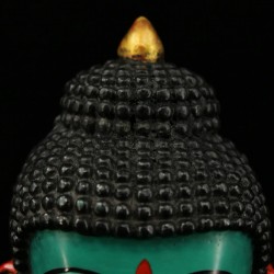 Decorative Green Gautama Buddha Head - 46 Bazar