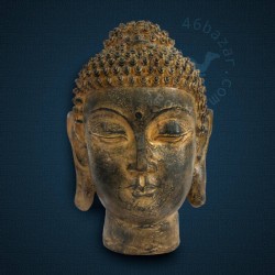 Bronze-like Aged Finish Gautama Buddha Head