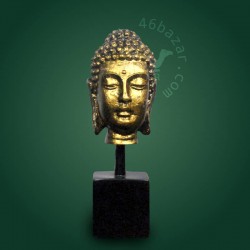 Mini Gold Color Decorative Gautama Buddha Head