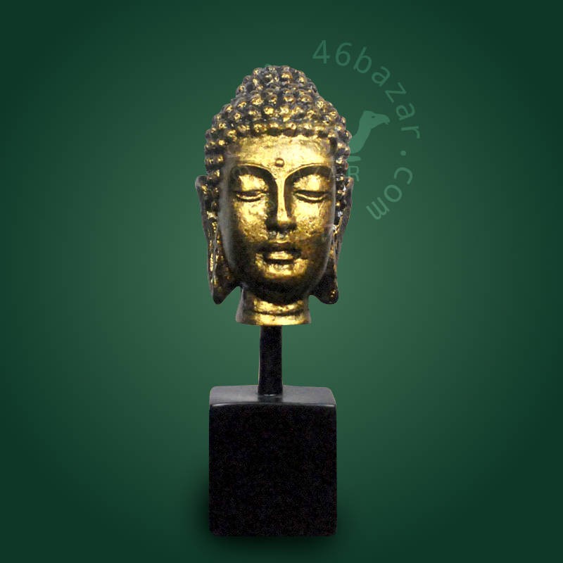 Mini Gold Color Decorative Gautama Buddha Head