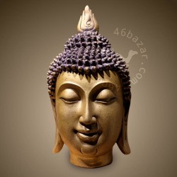 Decorative Purple and Gold Color Gautama Buddha Shakyamuni Head
