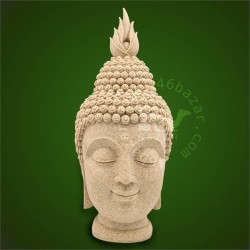 Southeast Asian Sandstone Texture Gautama Buddha Shakyamuni Ornament Head